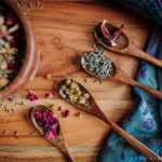 herbal pregnancy tea, postpartum tea, floral fantasy tea, organic herbal chai