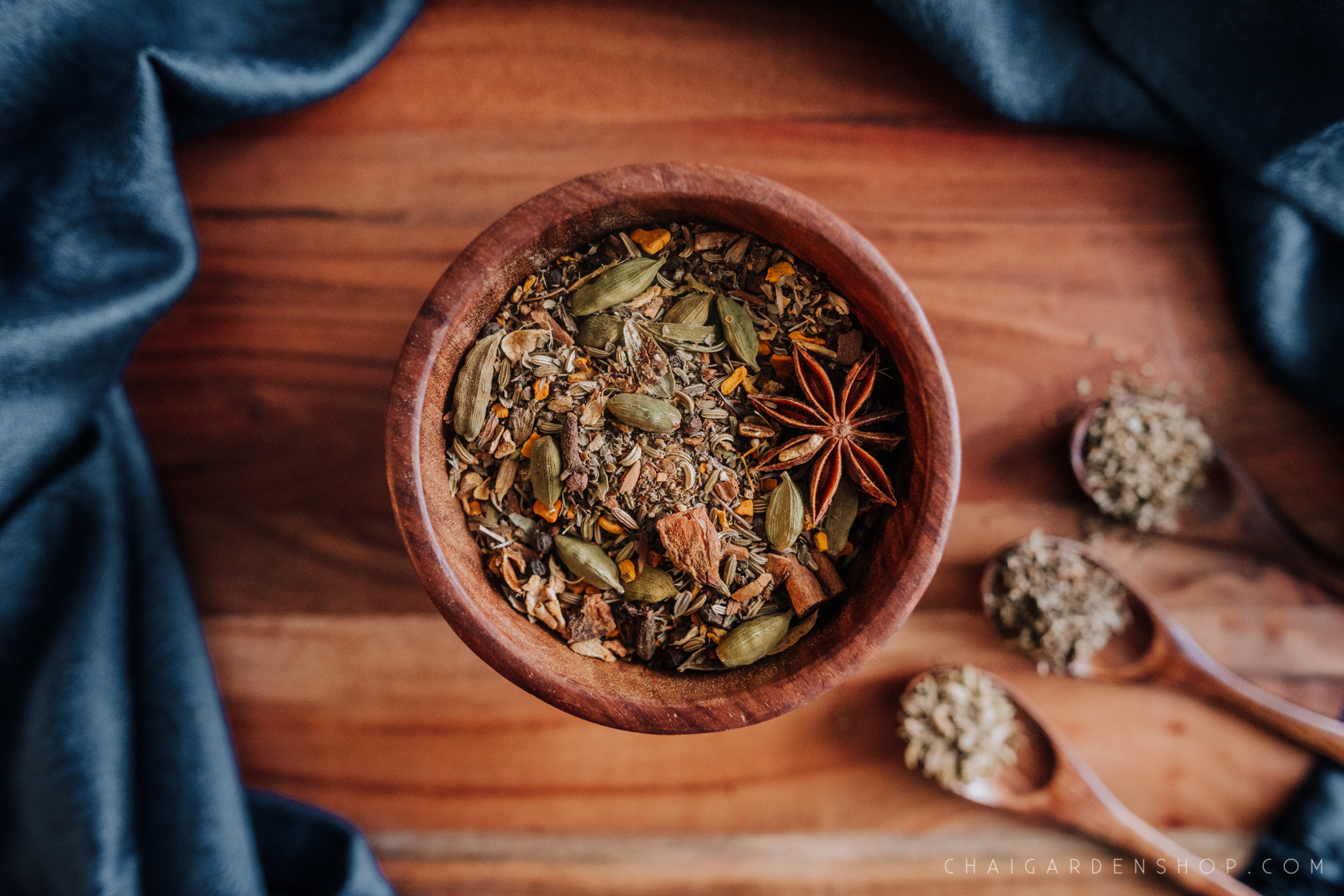 organic digestion chai, organic authentic chai, herbal loose leaf tea