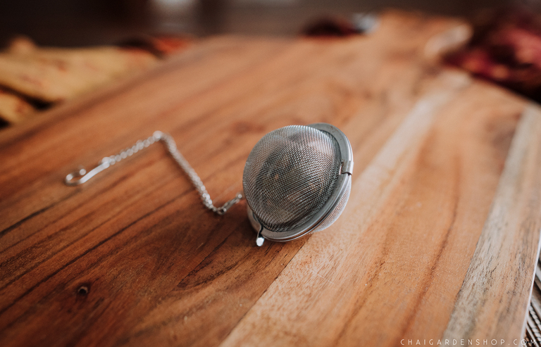 how to strain your chai, tea infuser ball